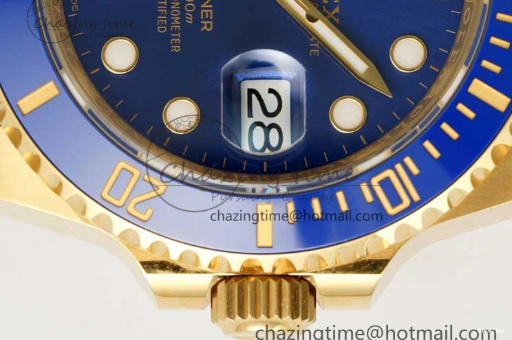 MiroTime 0220 EasyMatch Submariner 116618 LB Blue Ceramic YG Plated 904L Steel Clean 1:1 Best Edition VR 2092